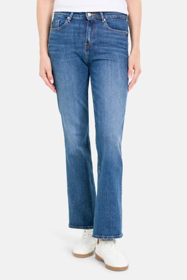 TOMMY HILFIGER Jeans dunkelblau flared