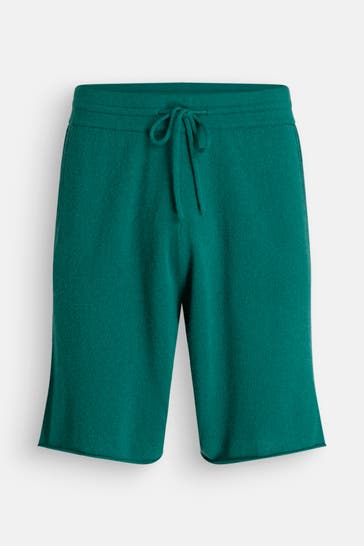 FTC Cashmere-Strickshorts tannengrün
