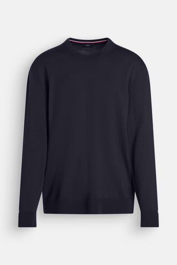 HECHTER Paris Wollpullover schwarzblau