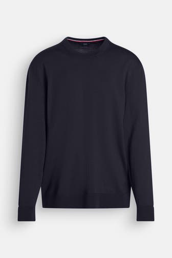 HECHTER Paris Wollpullover schwarzblau