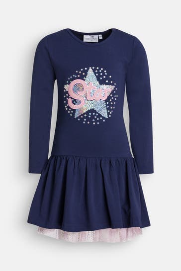 HAPPY GIRLS Jerseykleid dunkelblau