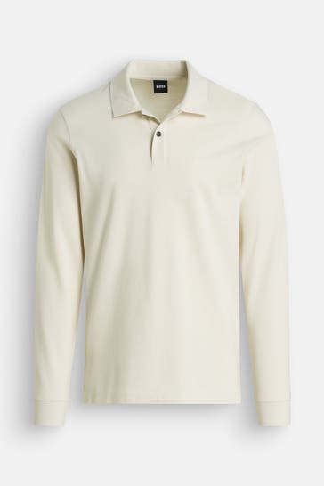 BOSS Polo-Shirt 'Paderna' vanille