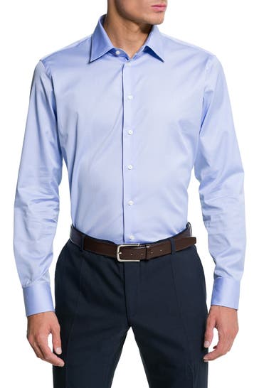 EMPORIO ARMANI Business-Hemd lichtblau