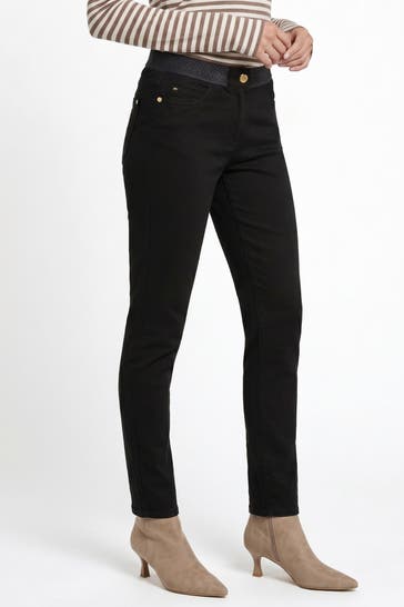 MARC CAIN Stoffhose schwarz