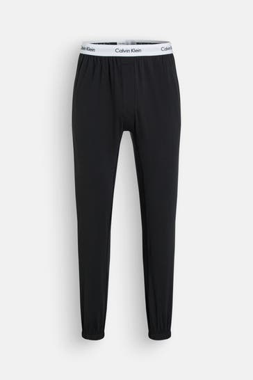 CALVIN KLEIN Pyjamahose schwarz