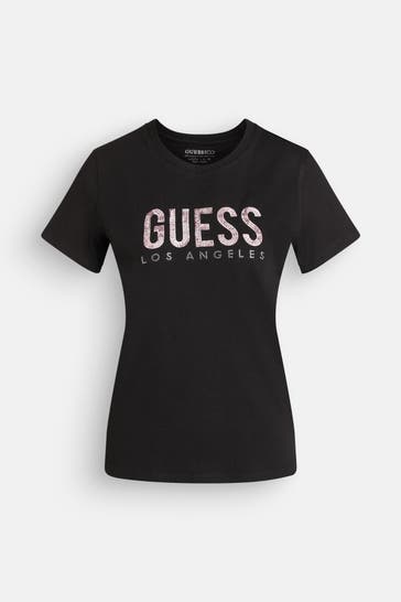 GUESS T-Shirt 'Angelina' schwarz