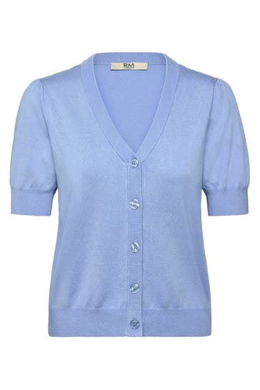 RM BY ROSEMUNDE Strickjacke 'Sandra' azurblau