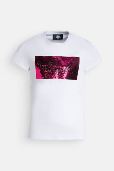 KARL LAGERFELD T-Shirt weiß