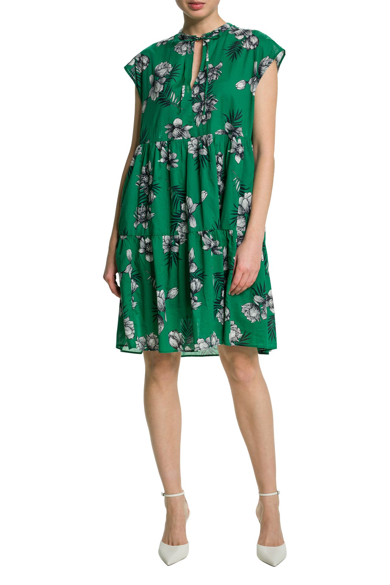 MARC O'POLO Kleid grün gemustert, Bild 1