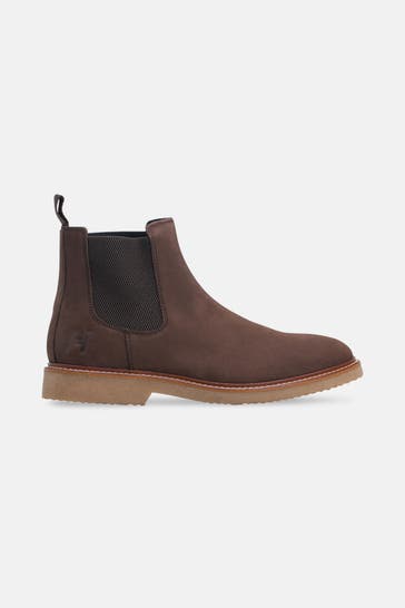 HECHTER Paris Chelsea-Boots dunkelbraun