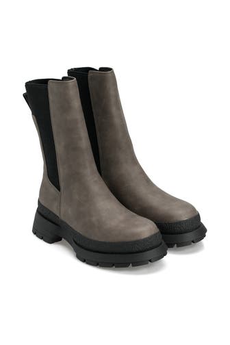 BUFFALO Chelsea-Boots 'Shari' steingrau