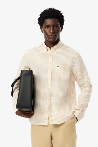 LACOSTE Leinen-Hemd Regular Fit