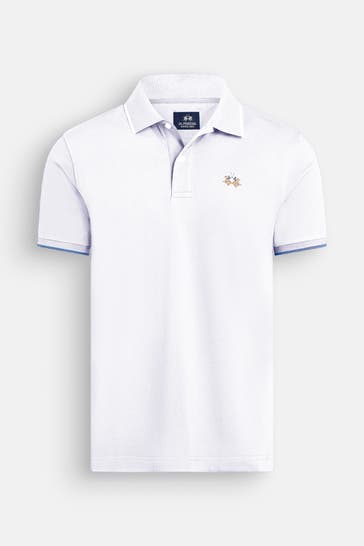 LA MARTINA Polo-Shirt weiß