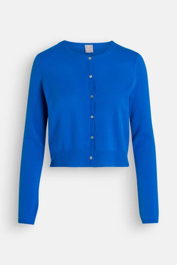 FTC Kaschmir-Strickjacke blau