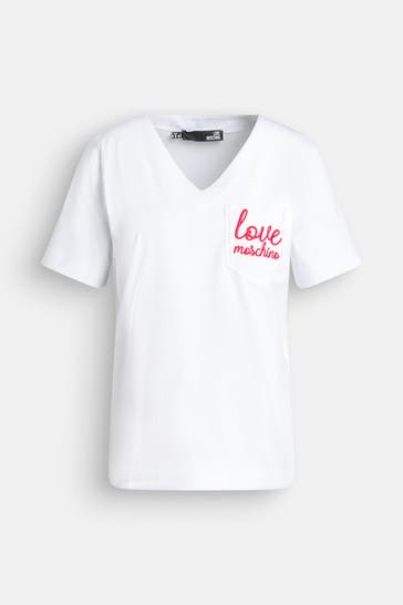 LOVE MOSCHINO T-Shirt 'Maglietta' weiß