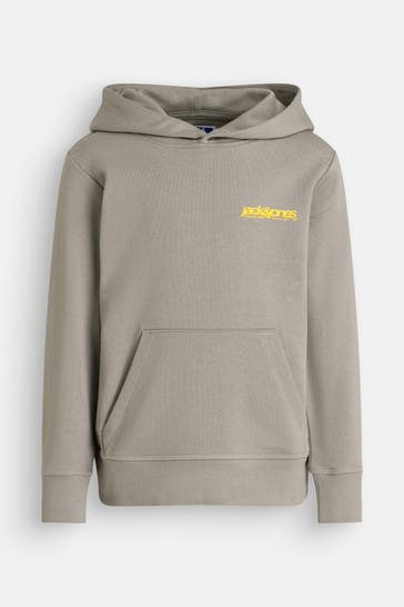 JACK & JONES Hoodie graugrün