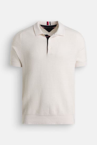TOMMY HILFIGER - Polo-Shirt offwhite