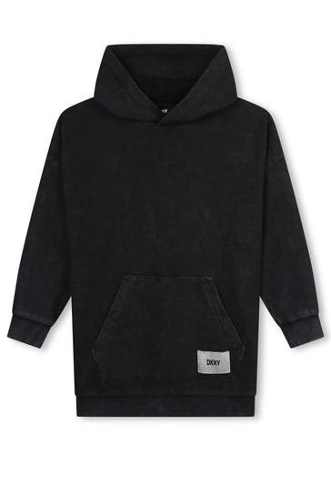 DKNY Sweatkleid schwarzgrau