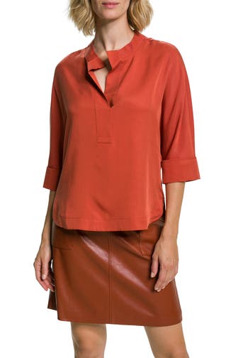 COMMA, Blusenshirt terracotta