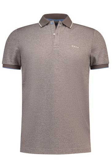 NEW ZEALAND AUCKLAND Polo-Shirt taupe meliert