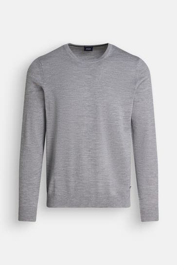 JOOP! Strickpullover 'Denny' hellgrau