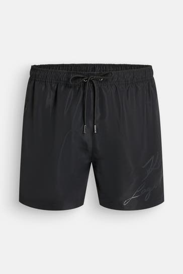 KARL LAGERFELD Badeshorts schwarz