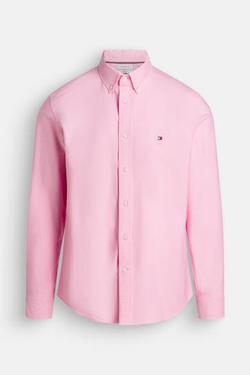 TOMMY HILFIGER Casual-Hemd rosa Regular Fit