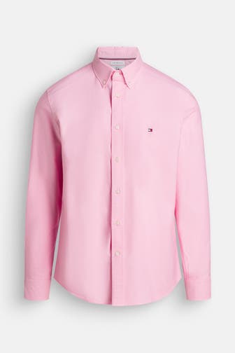 TOMMY HILFIGER Casual-Hemd rosa Regular Fit