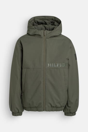 TOMMY HILFIGER Übergangsjacke tannengrün