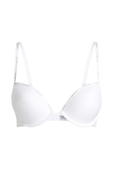 CK UNDERWEAR Push Up-BH weiß