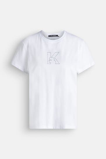 KARL LAGERFELD T-Shirt weiß
