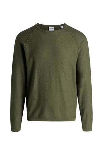 JACK & JONES Strickpullover oliv