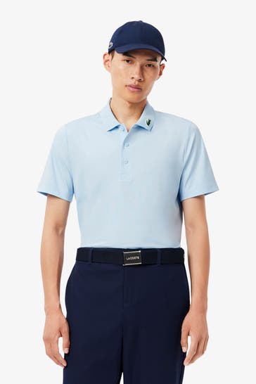 LACOSTE Funktions-Polo hellblau