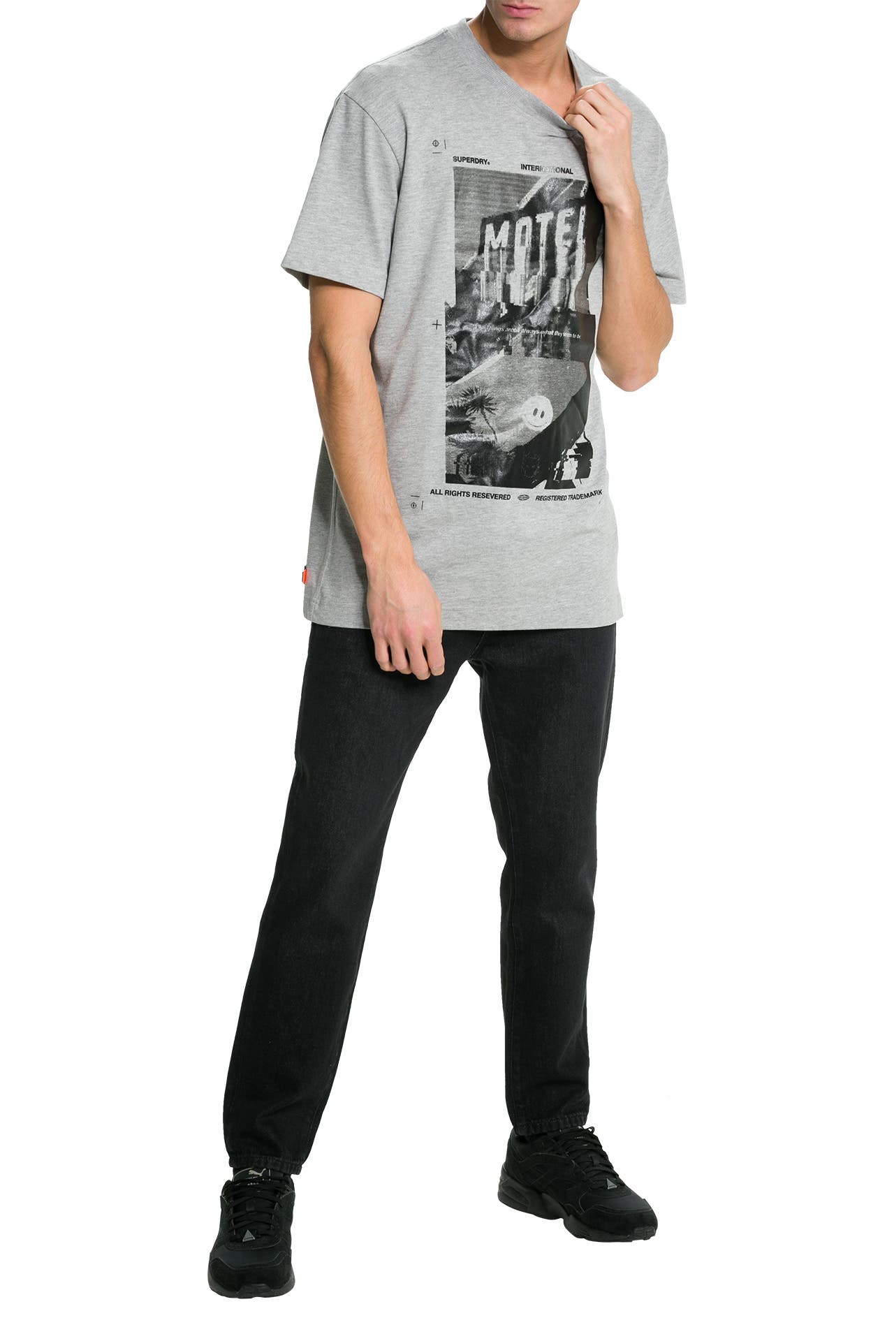 SUPERDRY Jeans schwarz tapered » günstig online kaufen | Outletcity