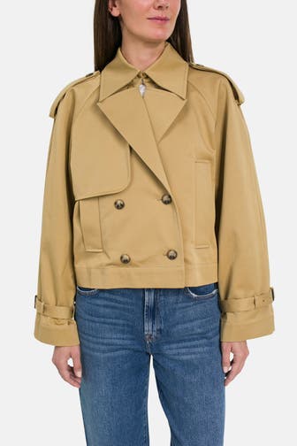 IVY OAK Kurz-Trenchcoat 'Jessica' senfgelb