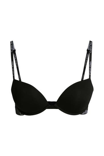 CK UNDERWEAR Push Up-BH schwarz