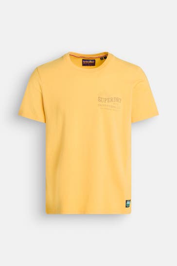 SUPERDRY T-Shirt 'Outdoors Mountain' sonnengelb