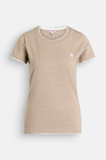 U.S. POLO ASSN. T-Shirt 'Haily' hellbraun