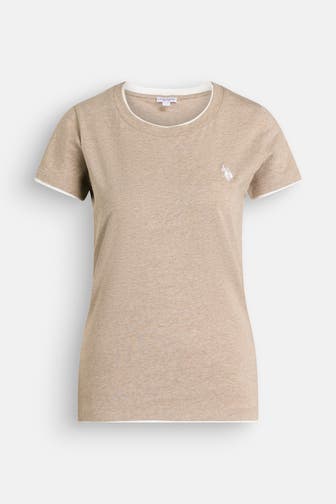 U.S. POLO ASSN. T-Shirt 'Haily' hellbraun