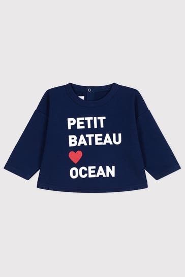 PETIT BATEAU Sweatshirt navy