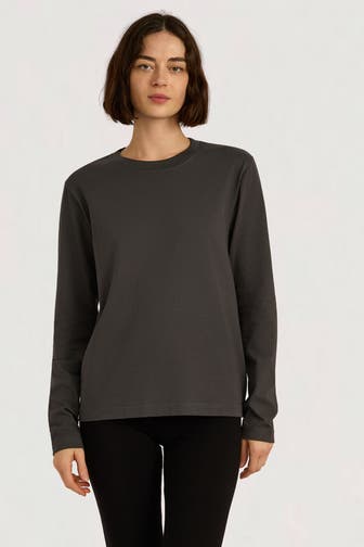 ORGANIC BASICS Longsleeve grau