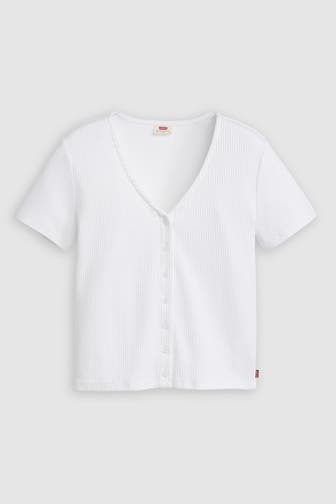 LEVI'S® Strickshirt weiß