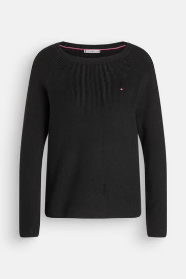 TOMMY HILFIGER Strickpullover 'Hayana' schwarz