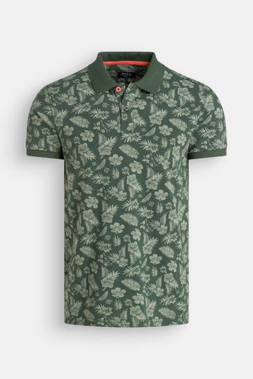 NEW ZEALAND AUCKLAND Polo-Shirt floral