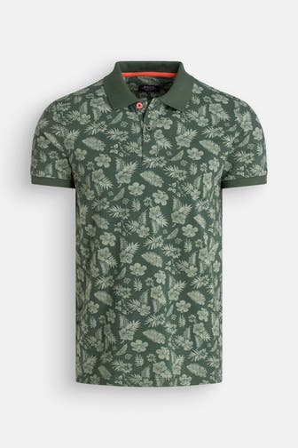 NEW ZEALAND AUCKLAND Polo-Shirt floral