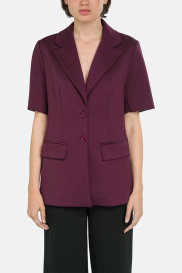 RIANI Kurzarm-Blazer weinrot