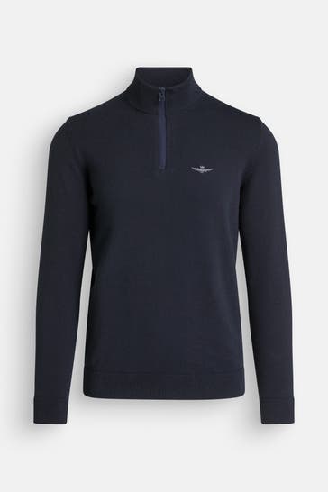 AERONAUTICA MILITARE Strick-Troyer nachtblau