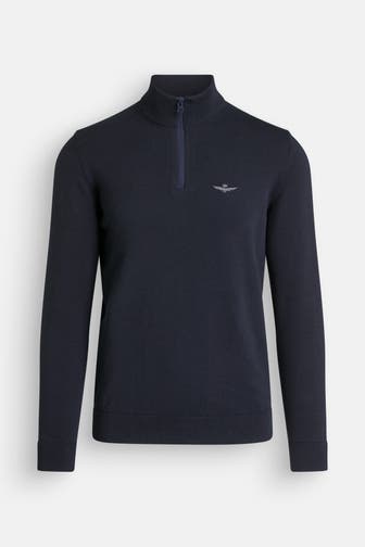 AERONAUTICA MILITARE Strick-Troyer nachtblau