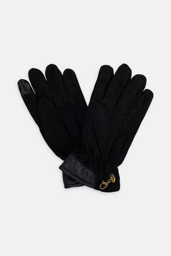 TIMBERLAND Leder-Handschuhe schwarz