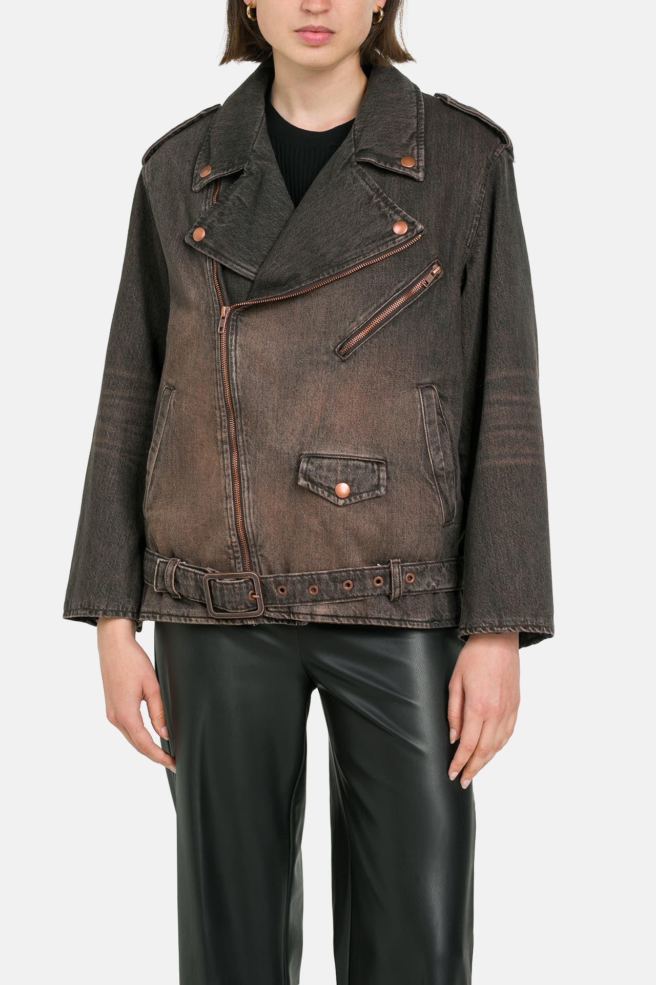 WOOD WOOD Jeansjacke 'Dara' zweifarbig, Bild 1